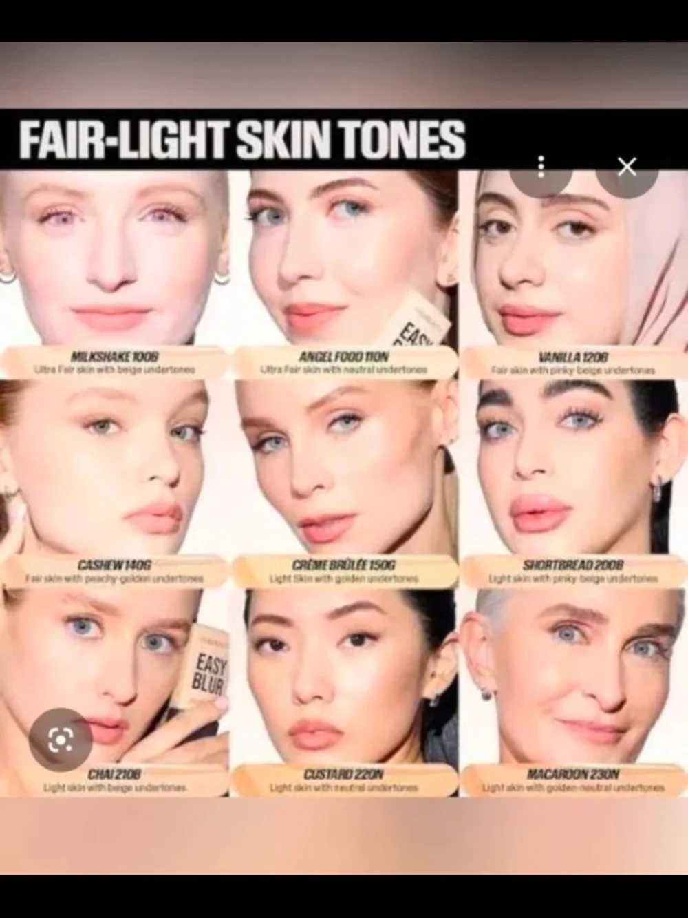 Huda Beauty Easy Blur Natural Airbrush Foundation - Vanilla 120B 1fl Oz BNIB